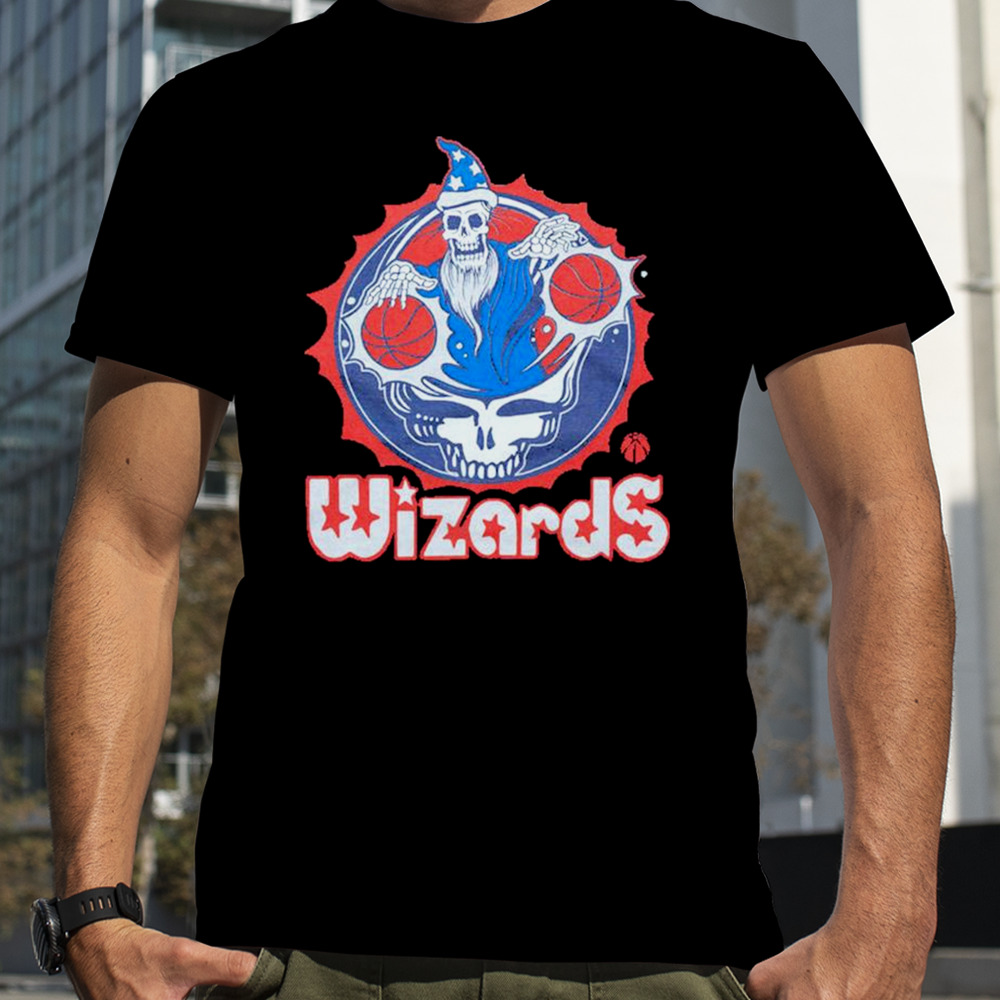 NBA x Grateful Dead x Wizards Skull Shirt