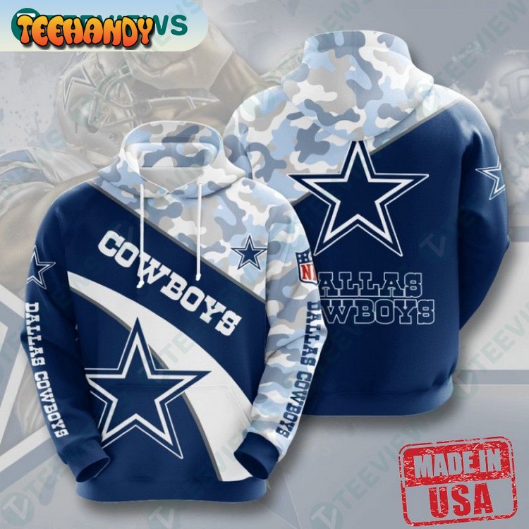 Nfl Dallas Cowboys Sports Zip Up Hoodie 3D