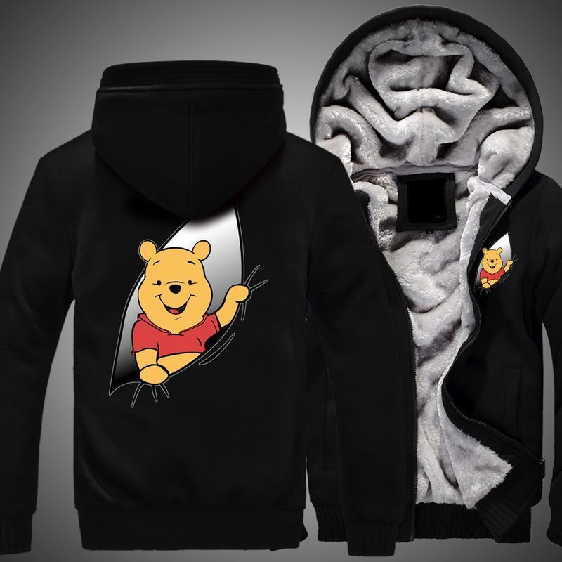 Pooh Bear My Friends Tigger  Pooh Over Print 3d Fleece Zip 1 Hoodie