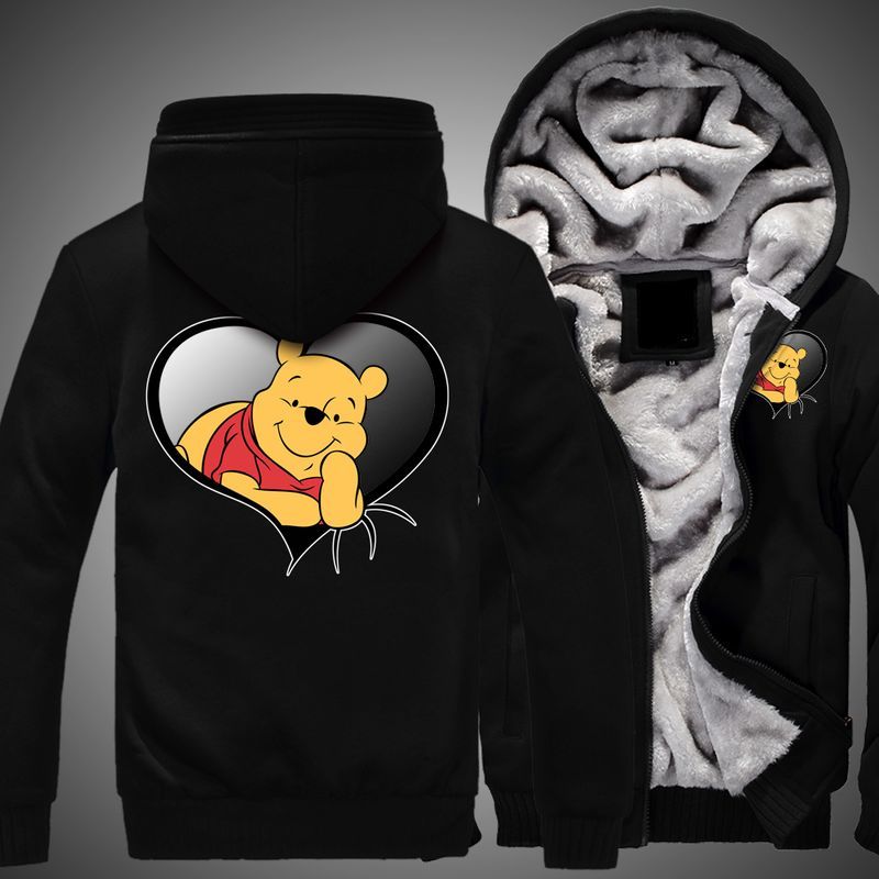 Pooh Bear My Friends Tigger  Pooh Over Print 3d Fleece Zip 2 Hoodie