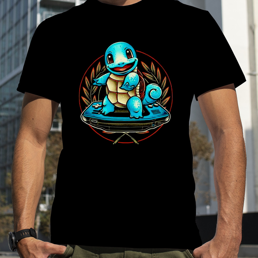 Squirtle Pokemon gamer shirt