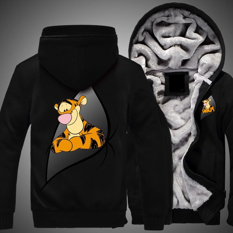 Tigger Winnie The Pooh Over Print 3d Fleece Zip 2 Hoodie