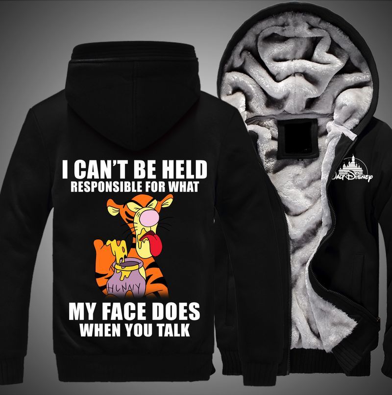 Tigger Winnie The Pooh Over Print 3d Fleece Zip 5 Hoodie