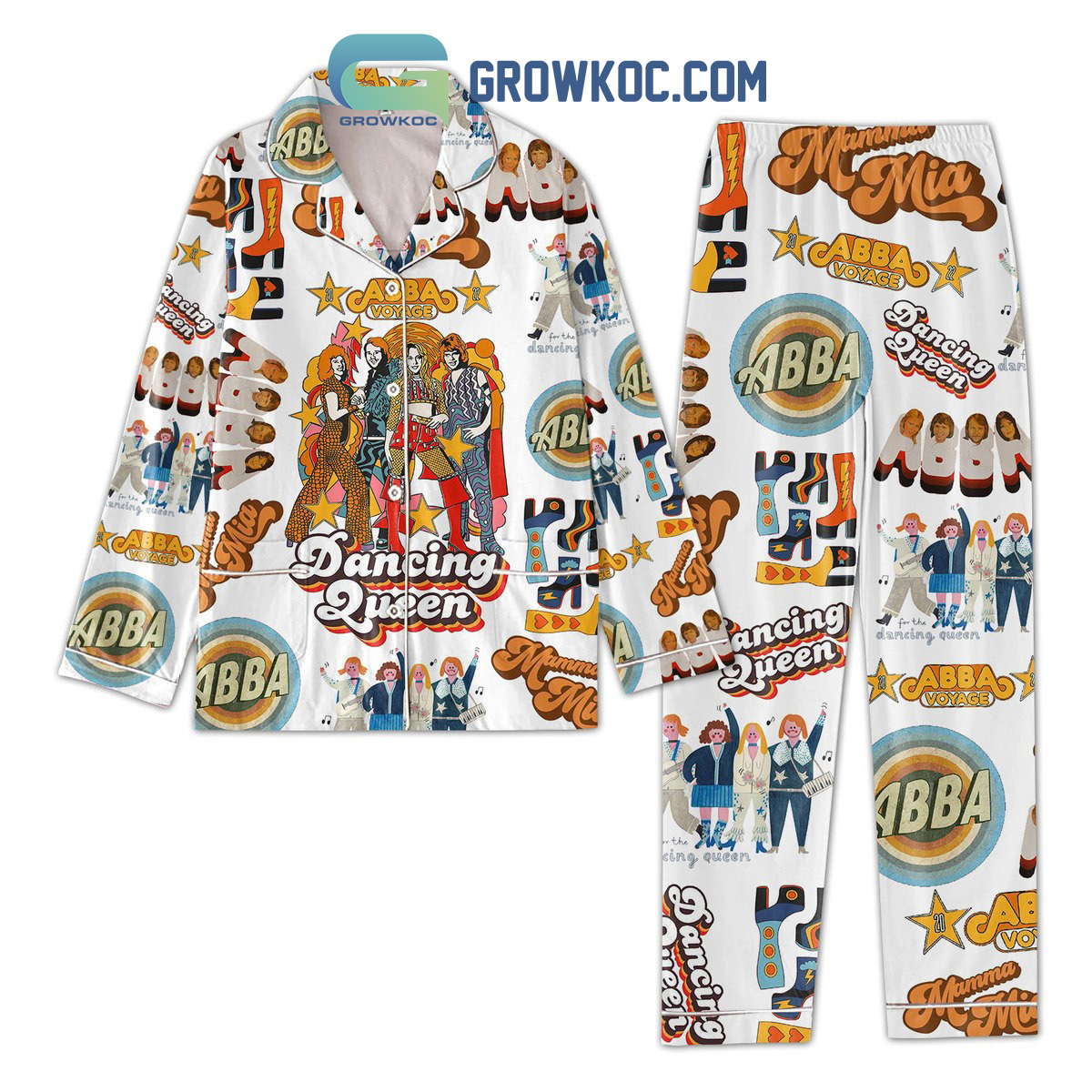 Abba Voyage Dancing Queen Polyester Pajamas Set