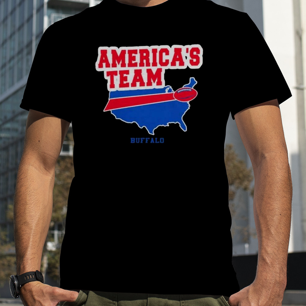 America’s Team Buffalo Bills State Mix Logo T-shirt