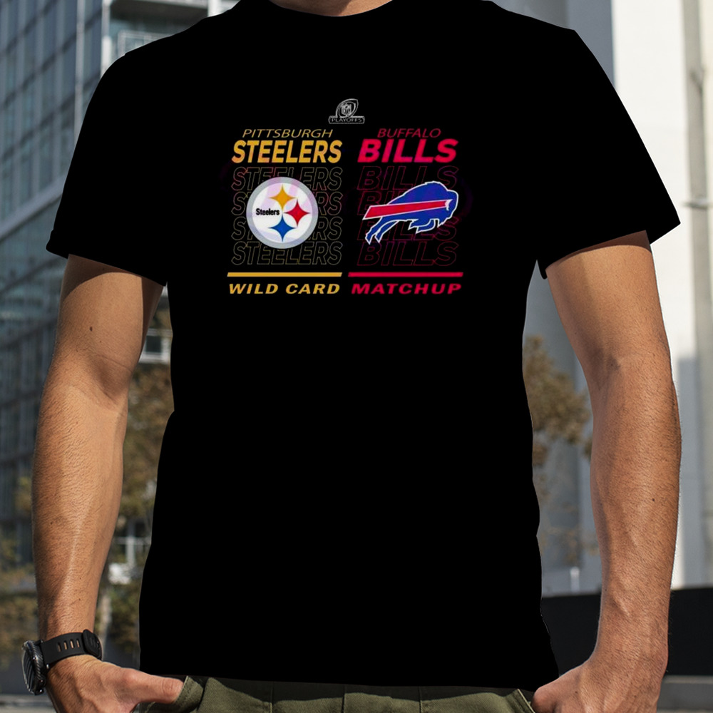 Buffalo Bills Vs Pittsburgh Steelers Nfl Playoffs 2024 Wild Card Matchup T-shirt