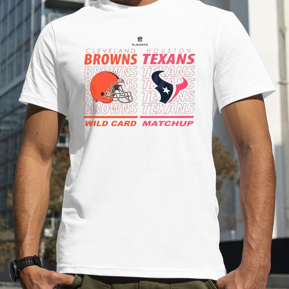 Cleveland Browns Vs Houston Texans Nfl Playoffs 2024 Wild Card Matchup T-shirt