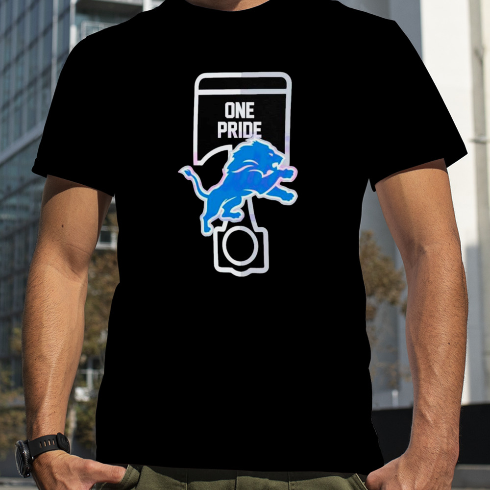 Detroit Lions one pride logo shirt