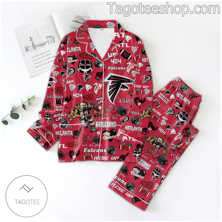 Atlanta Falcons Football Pattern Pajama Sleep Sets