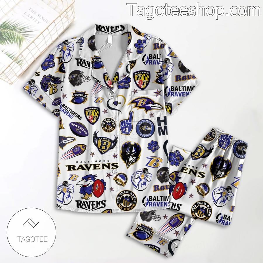 Baltimore Ravens Symbol Women's Pajamas Set