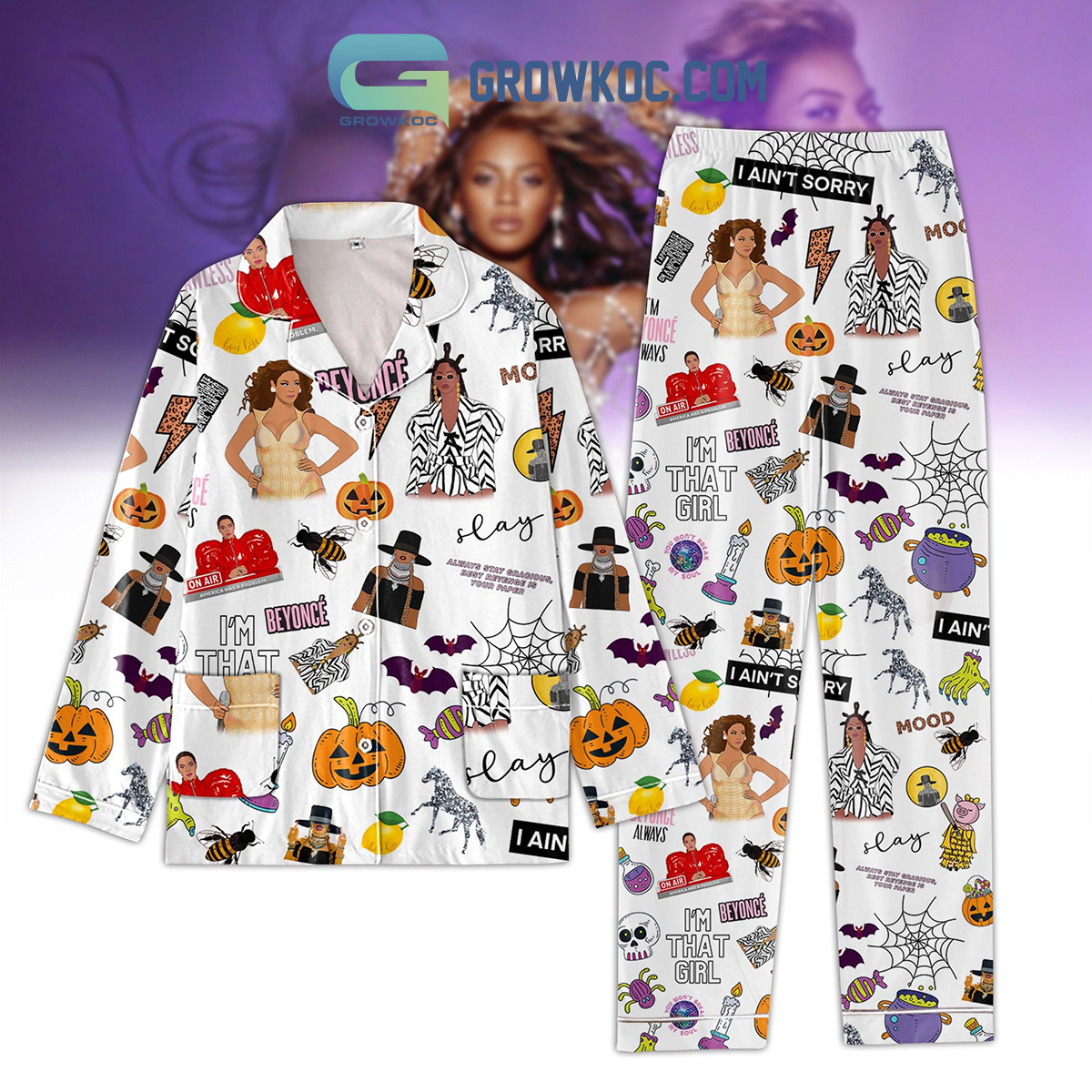 Beyonce I'm That Girl Always Stay Gracious Best Revenge Is Your Paper Pajamas Set