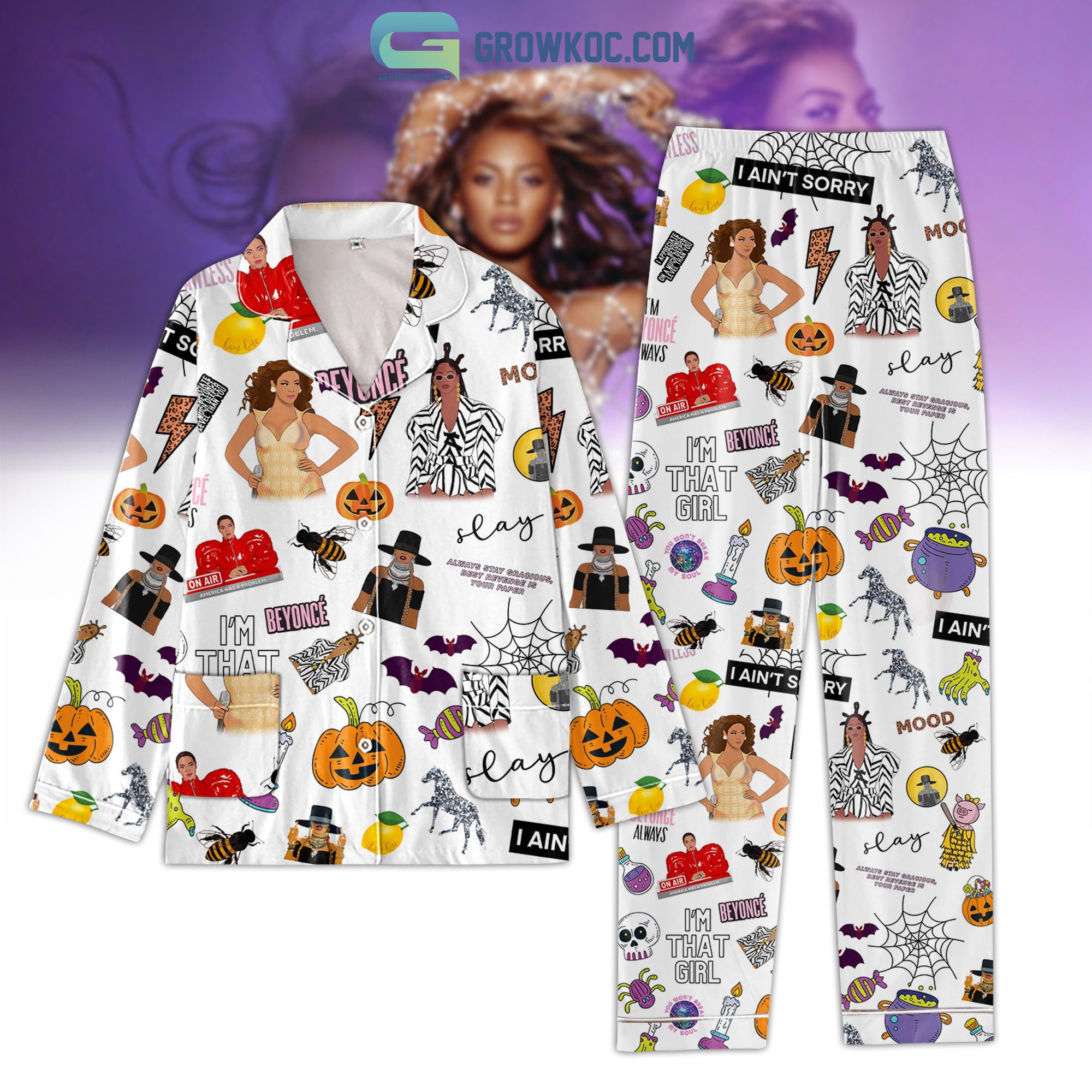 Beyonce I'm That Girl I Ain't Sorry Pajamas Set