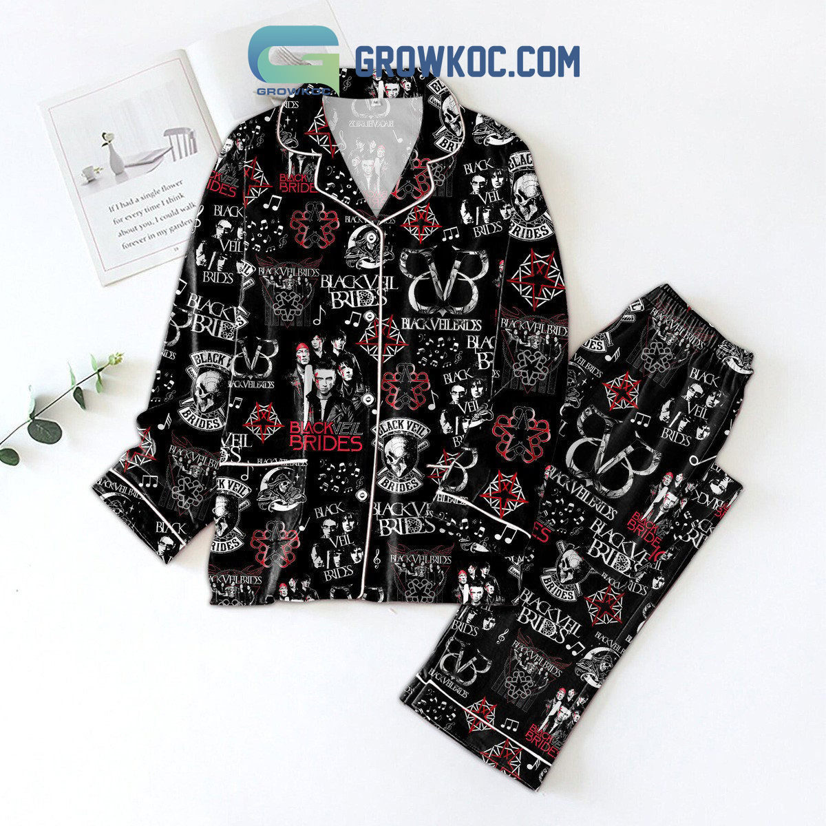 Black Veil Brides Rock N Roll Pajamas Set