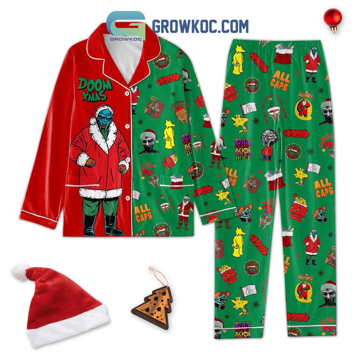 Doom X Mas All Caps Pajamas Set