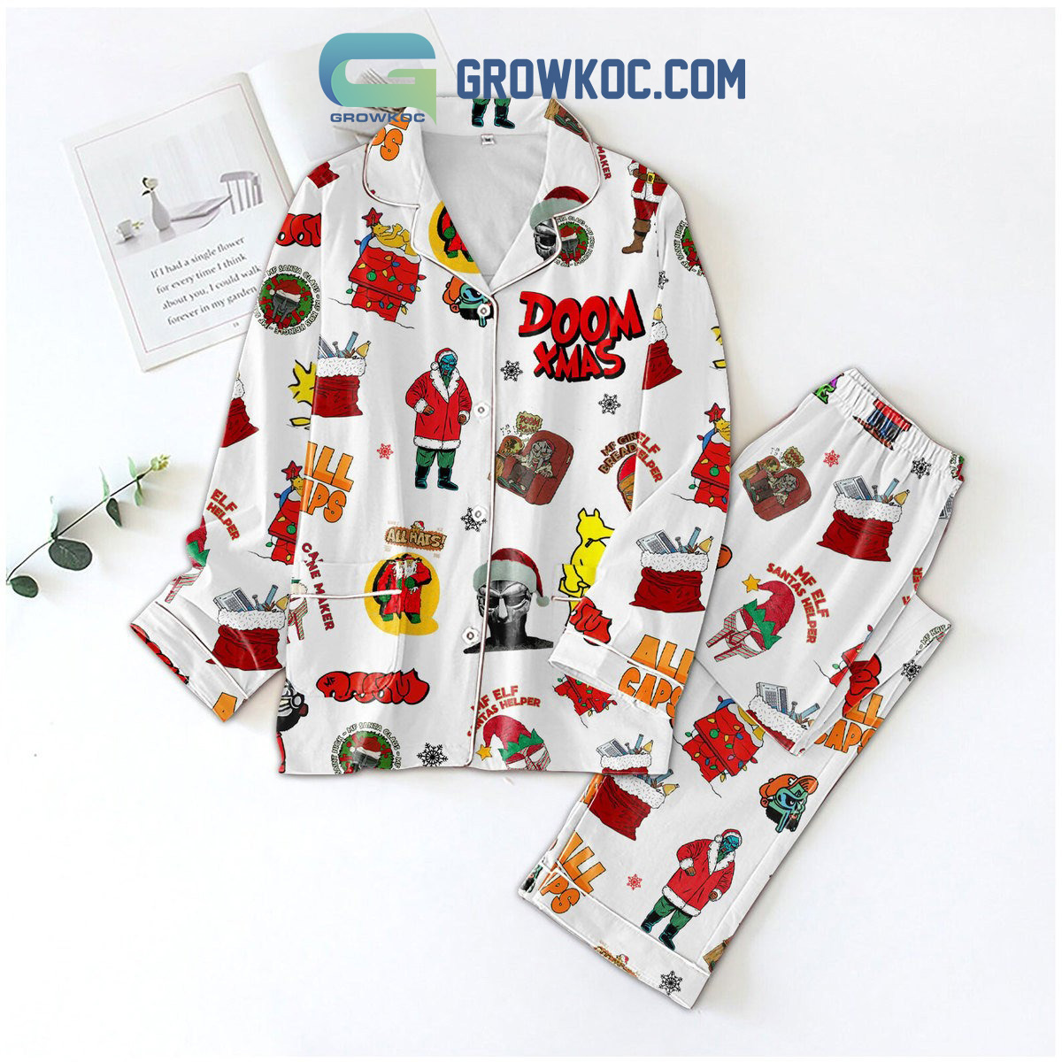 Doom X Mas MF Efl The  Candy Cane Maker Pajamas Set