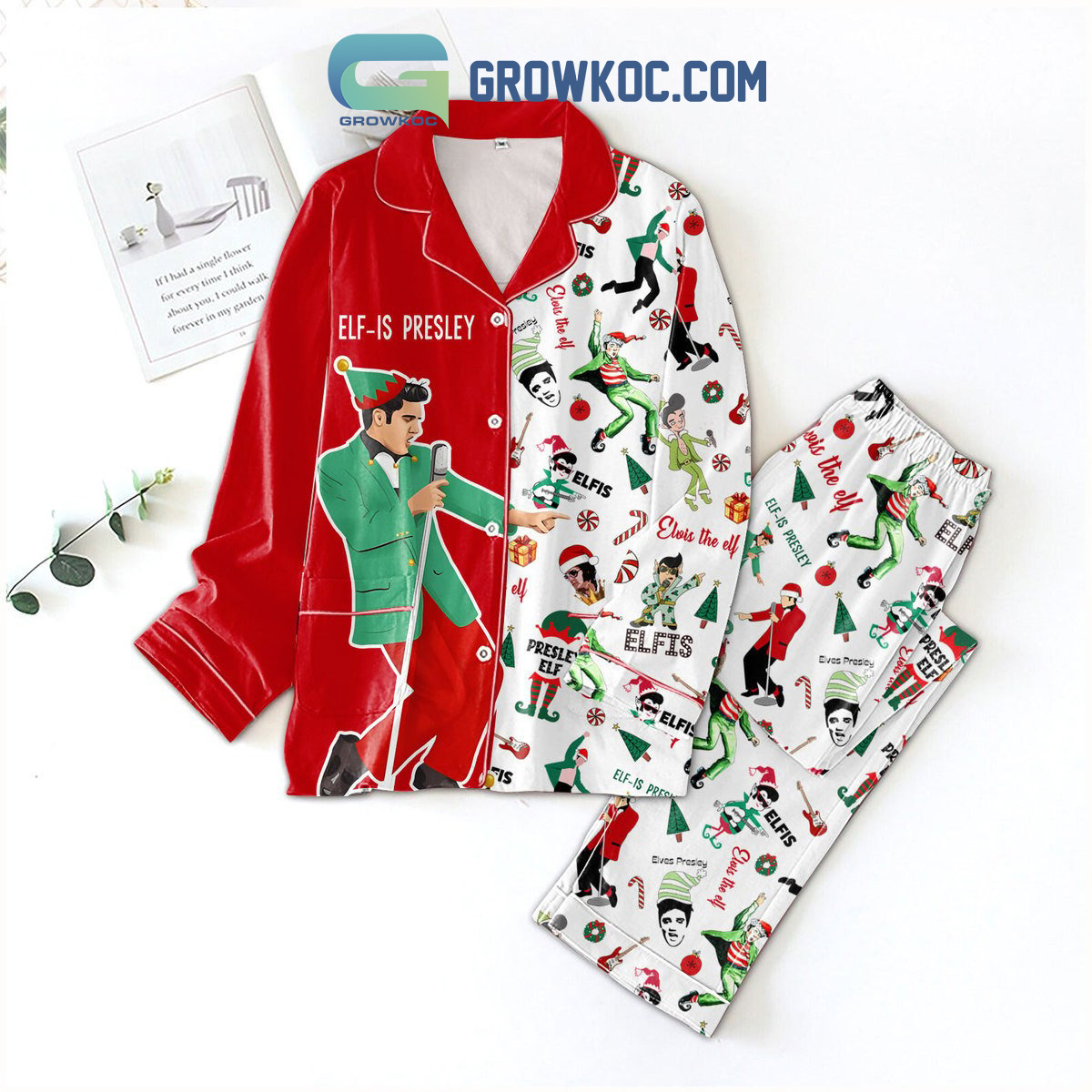 Elf Is Presley Elvis The Elf Pajamas Set