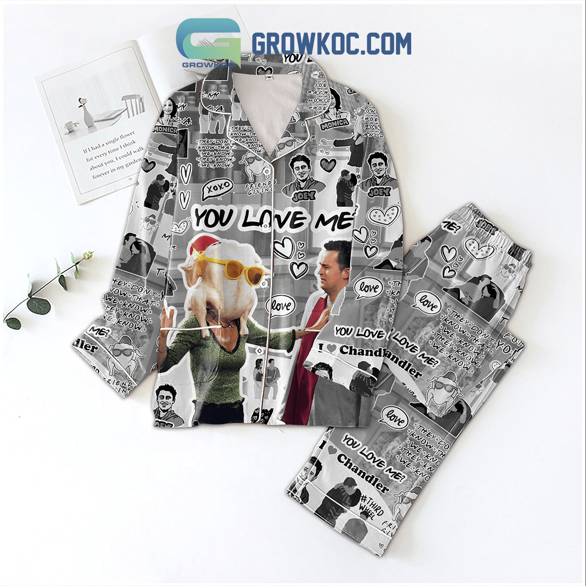 Friends Giving You Love Me Pajamas Set