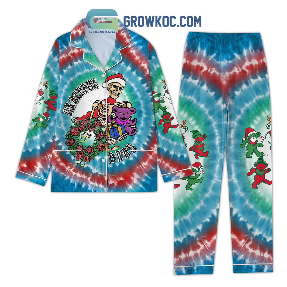 Grateful Dead Merry X Mas Pajamas Set