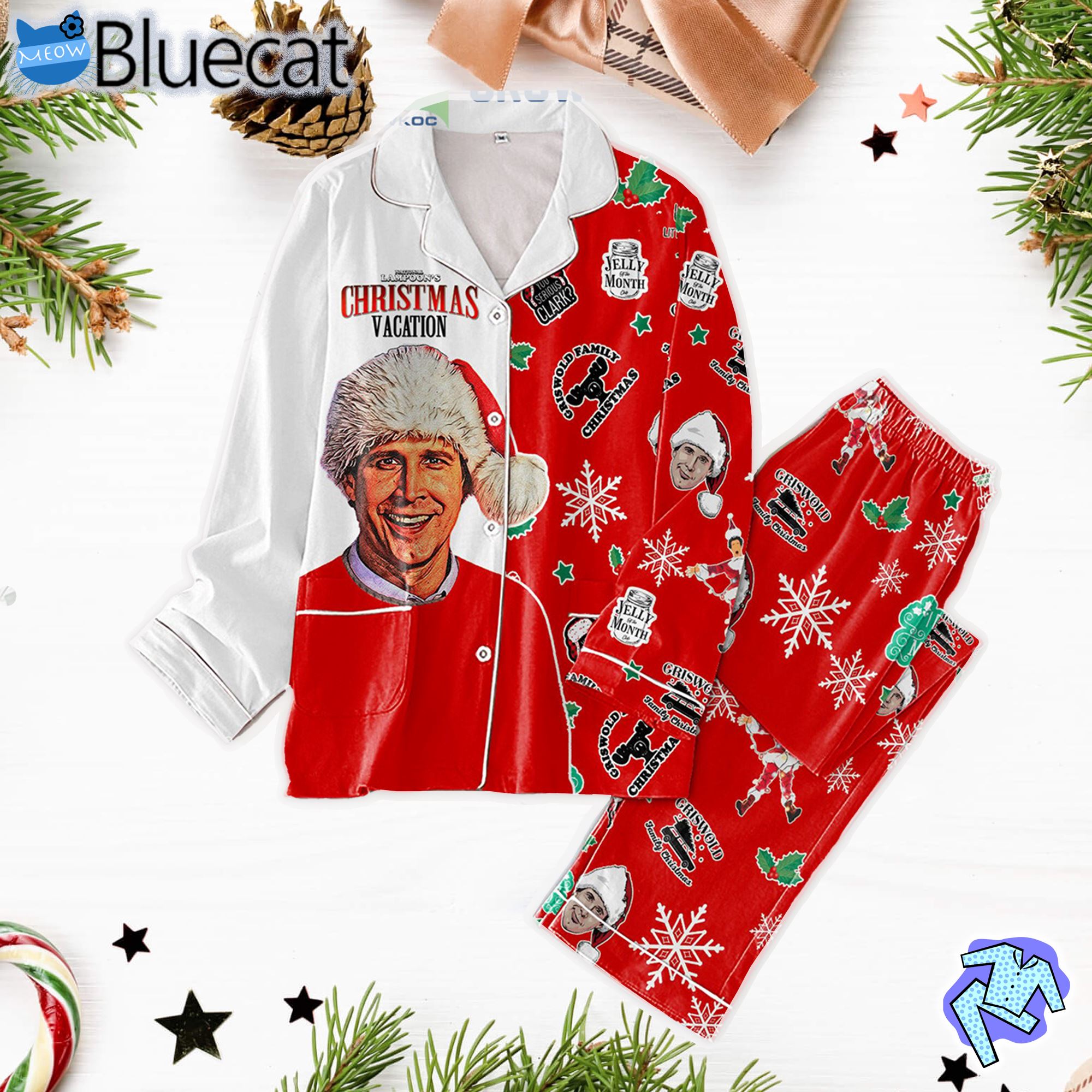 Griswold Family Christmas National Lampoons Christmas Vacation Pajamas Set