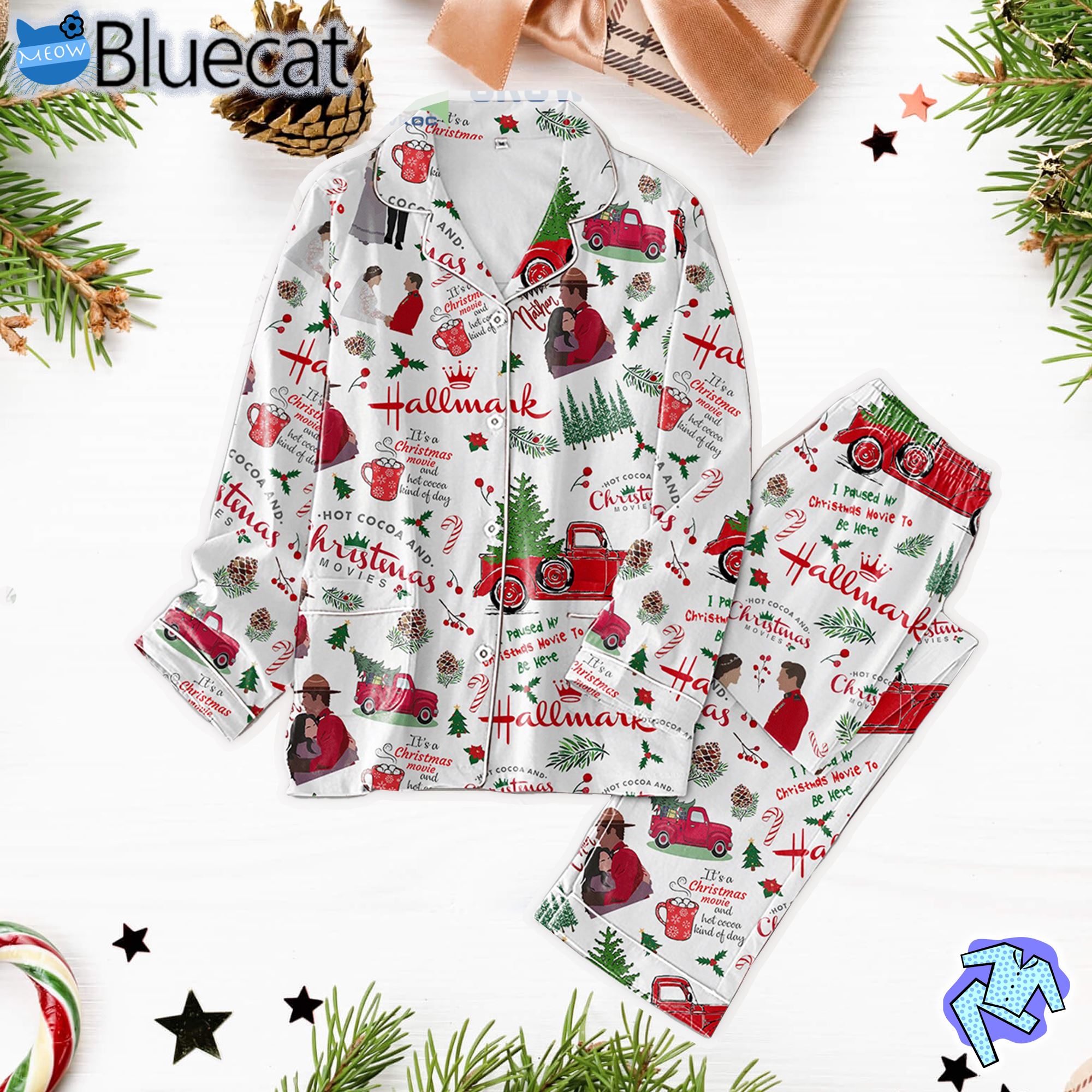 Hallmark Christmas Movie Hot Cholocalte Pajamas Set