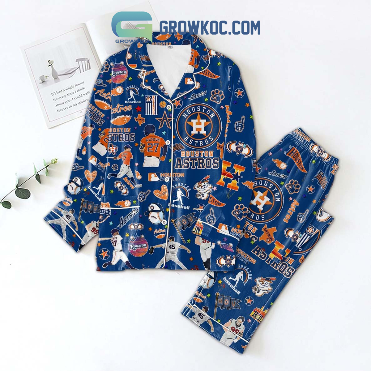 Houston Astros Ready 2 Reign Blue New Styles Pajamas Set