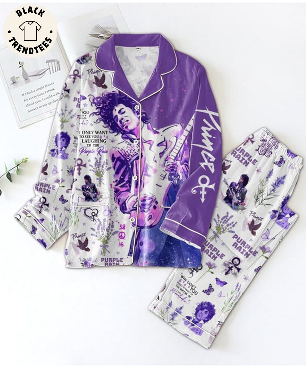 I Only Want To See You Laughing In The Purple Rain Pijamas Set