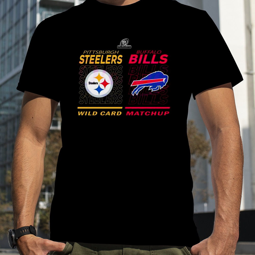 Wild Card Matchup Buffalo Bills Vs Pittsburgh Steelers Nfl Playoffs 2024 T-shirt