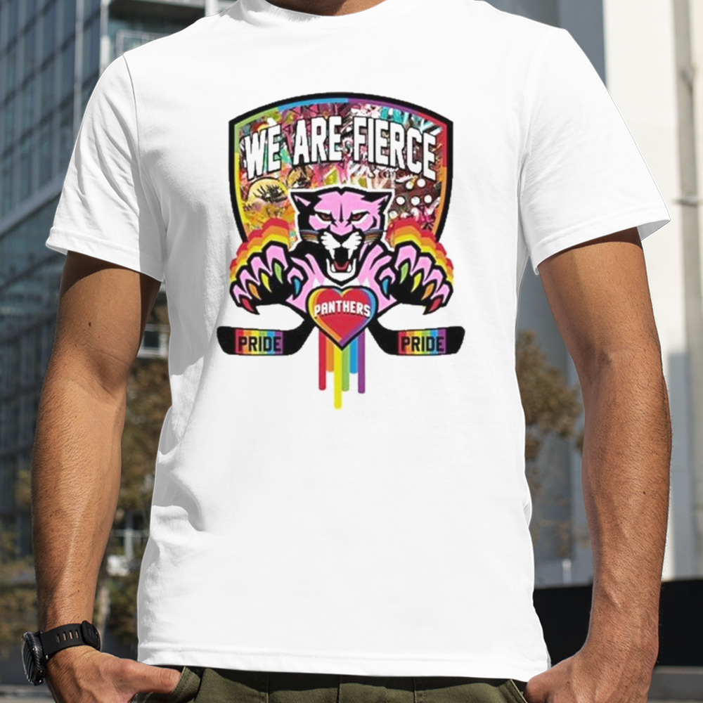 Fla Team Shop We Are Fierce Florida Panthers Pride Shirt