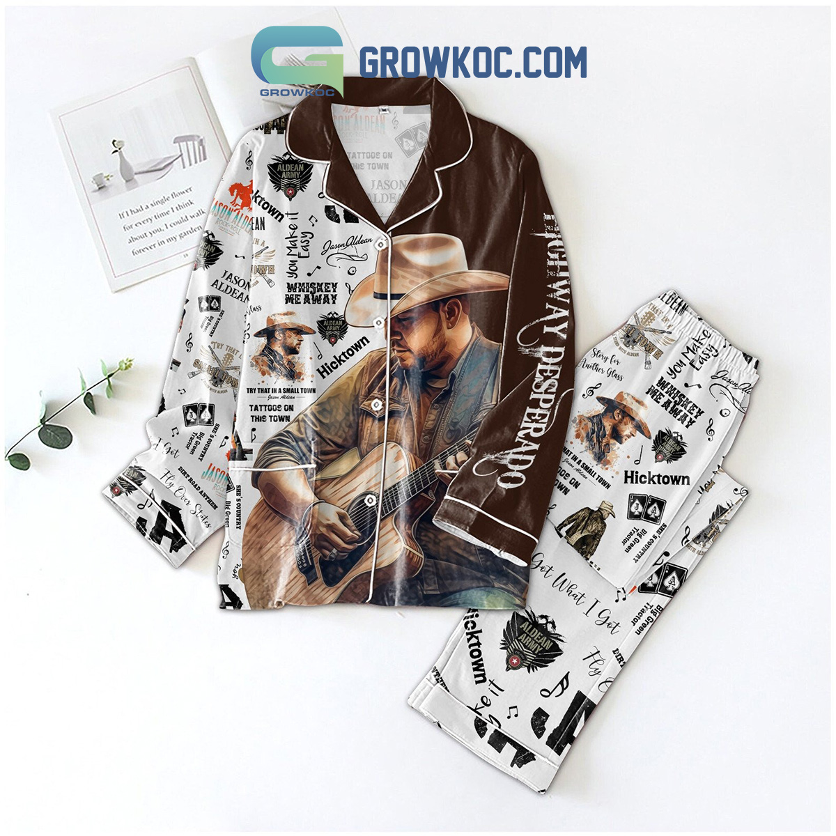 Jason Aldean Highway Desperado Tour You Make It Easy Pajamas set