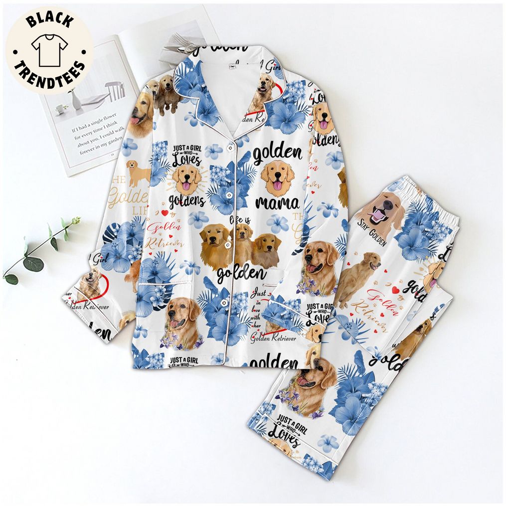 Just A Girl Who Love Goldens Mama Design Pijamas Set