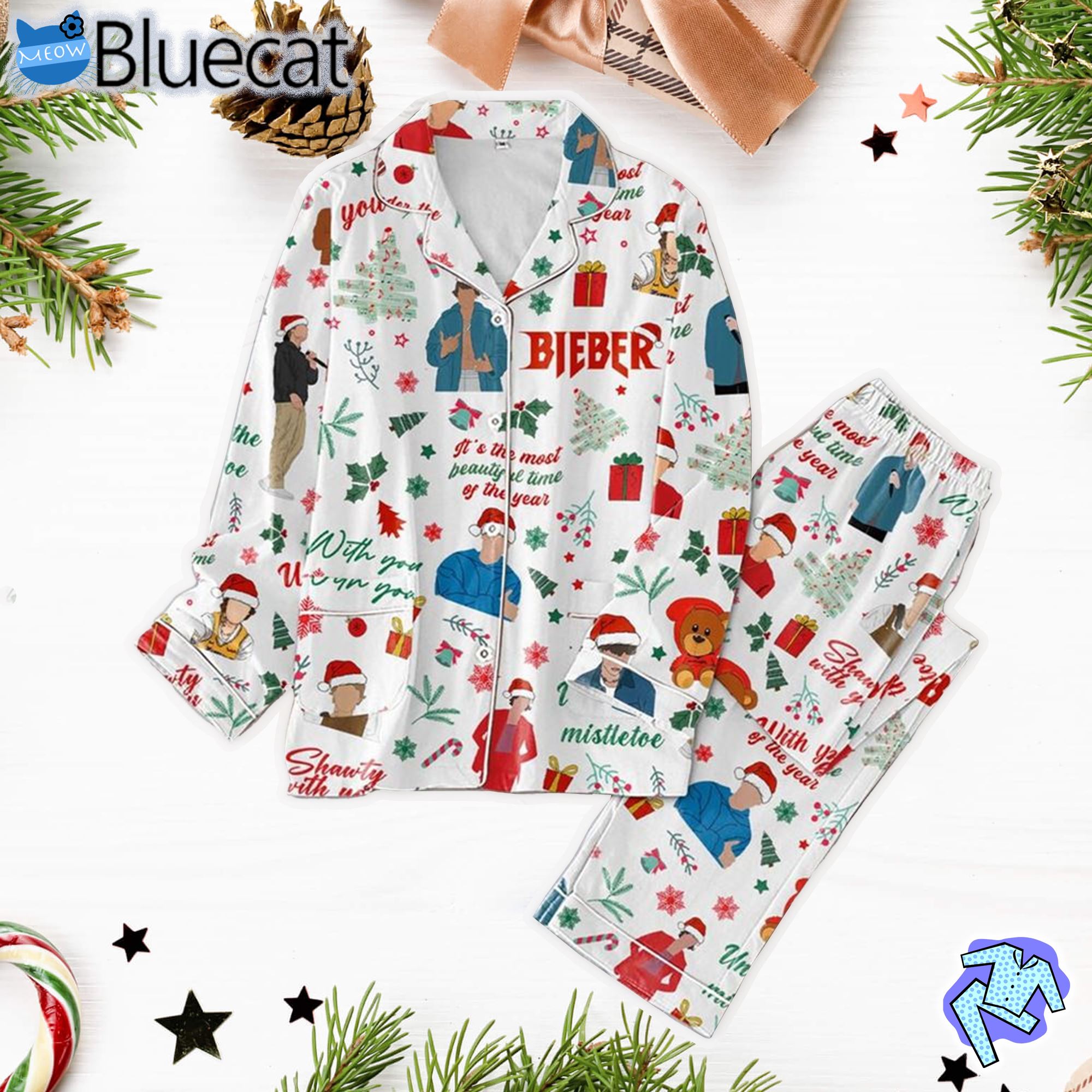 Justin Bieber – Mistletoe Pajamas Set