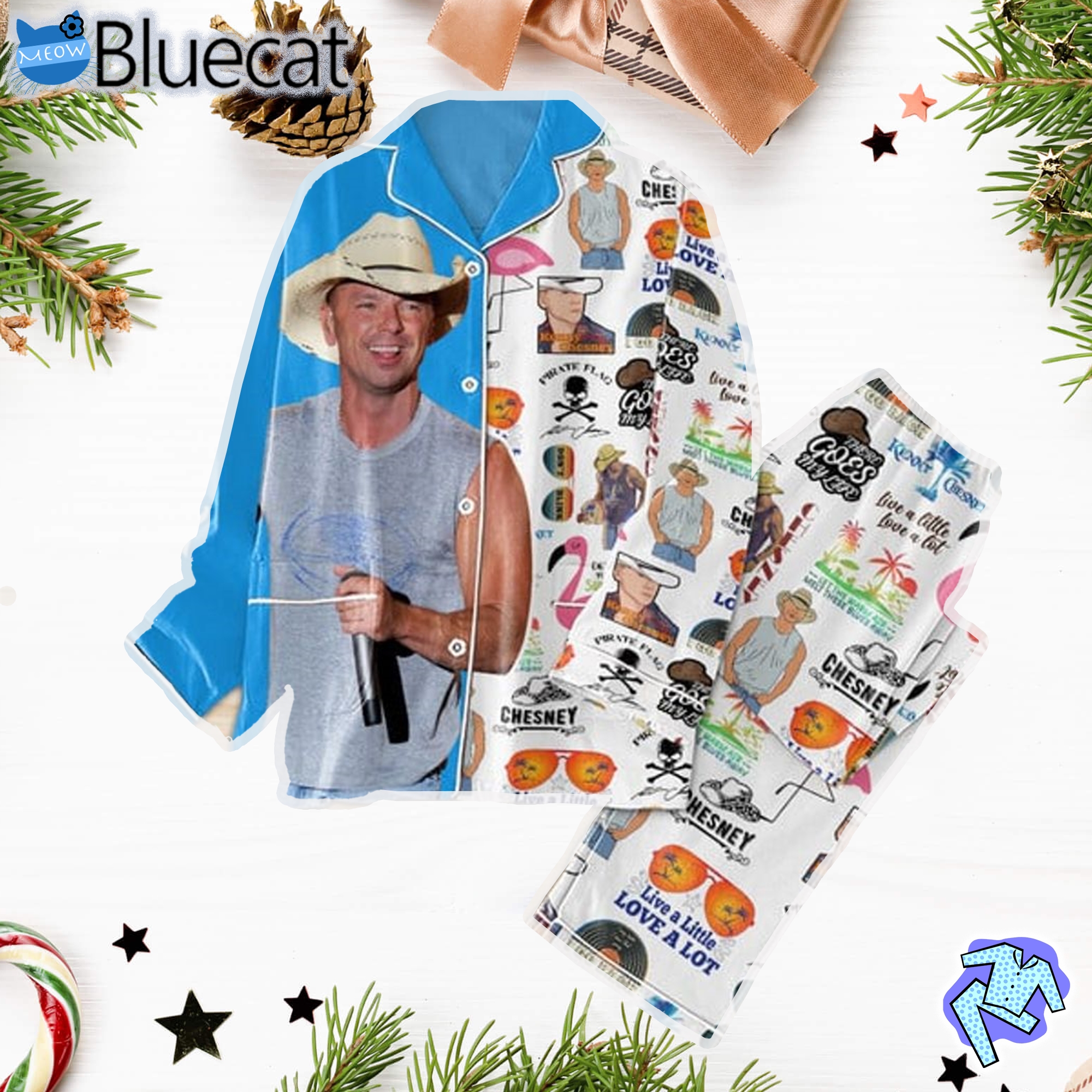 Kenny Chesney – Live A Little Pajamas Set