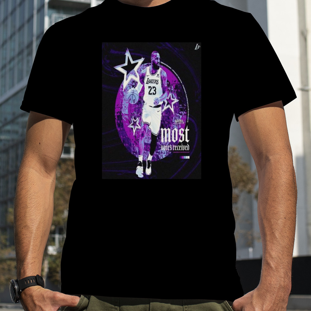 Lakers Lebron James Top Of The West Most Votes Received In Nba Western Conference T-shirt