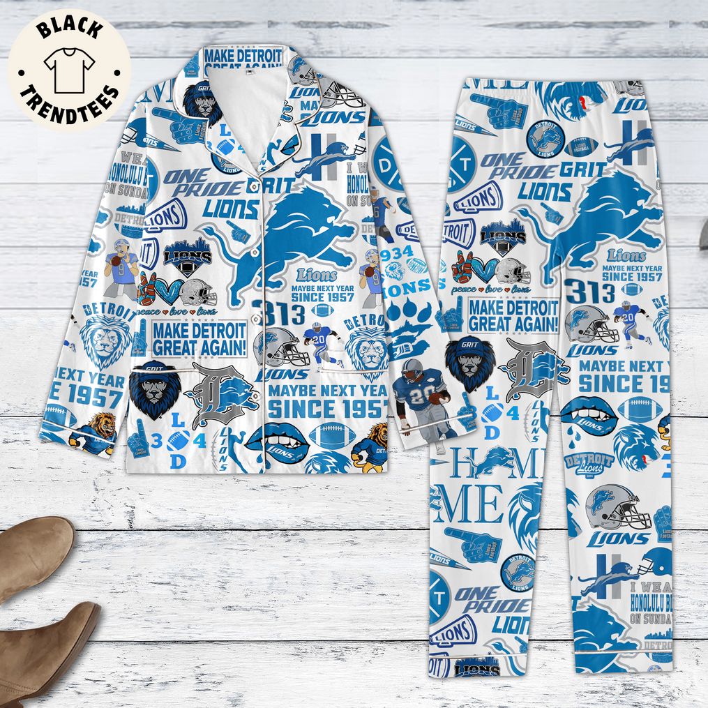 Lions Maybe Next Year Since 1957 Mascot Design Pijamas Set