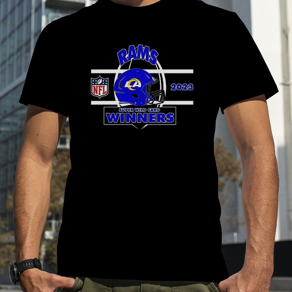 Los Angeles Rams Nfc Super Wild Card Champions Season 2023-2024 Nfl Divisional Helmet Winners T-shirt