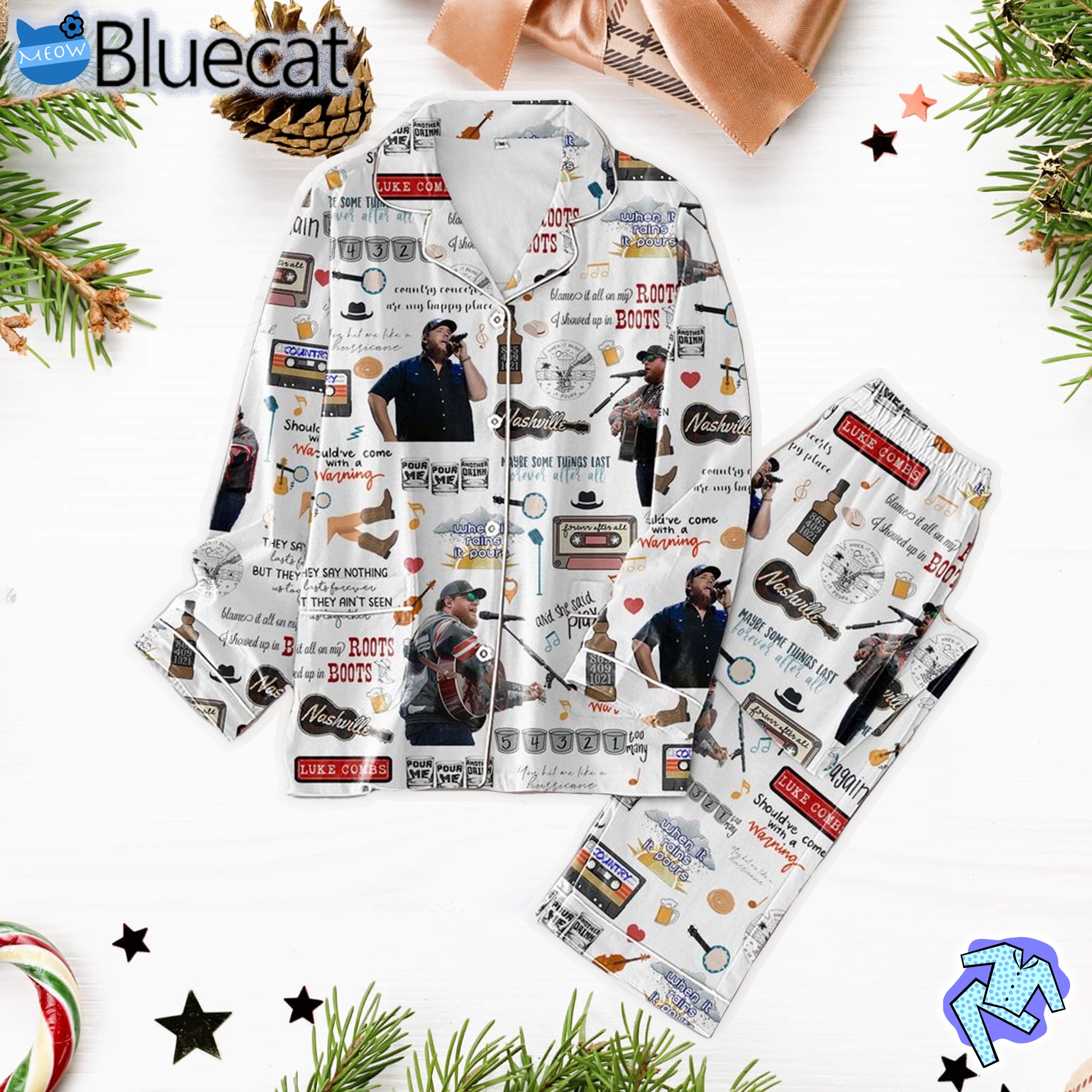 Luke Combs Nashville Pajamas Set