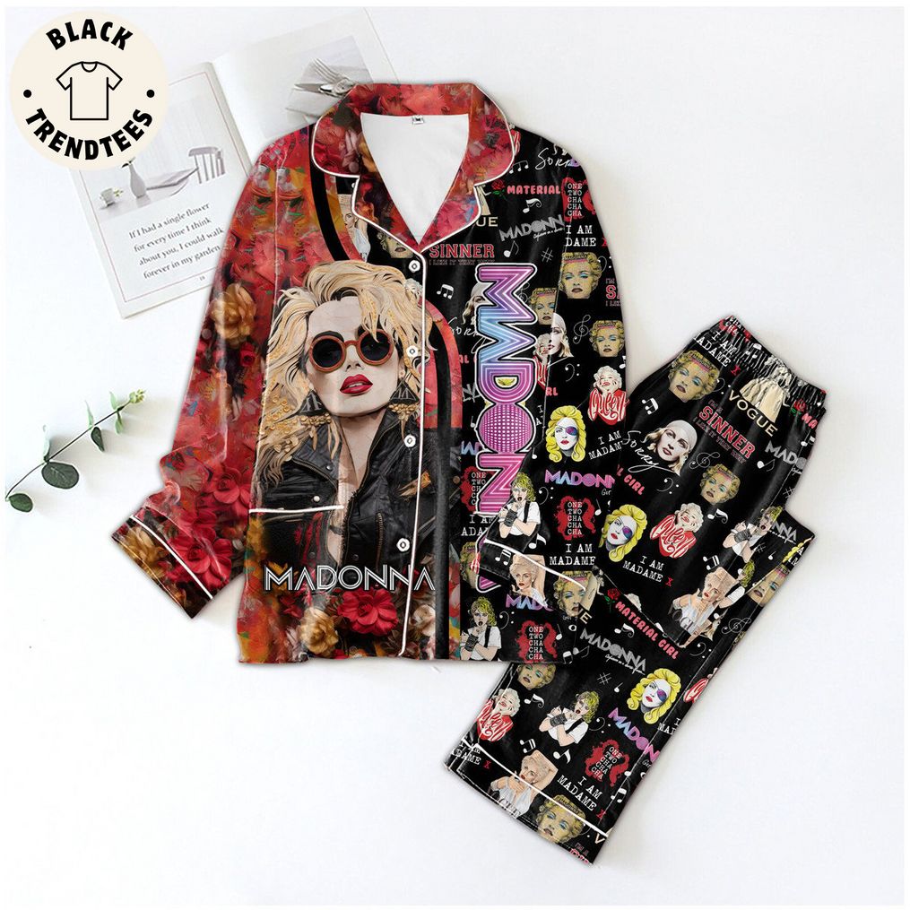 Madona Beautiful Portrait Design Pijamas Set