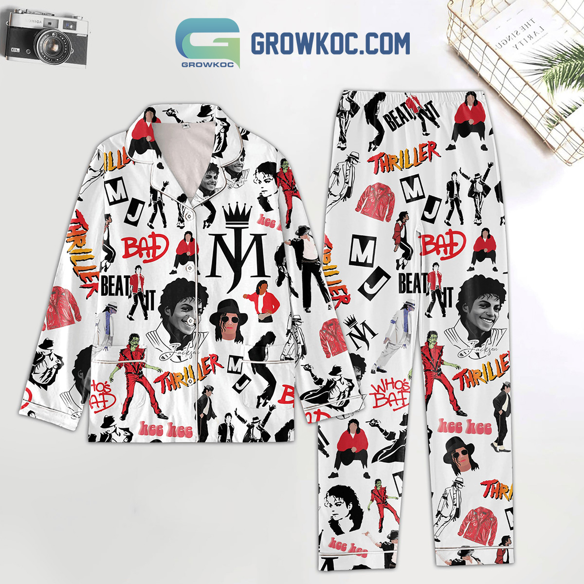 Michael Jackson Bad Beat It Polyester Pajamas Set