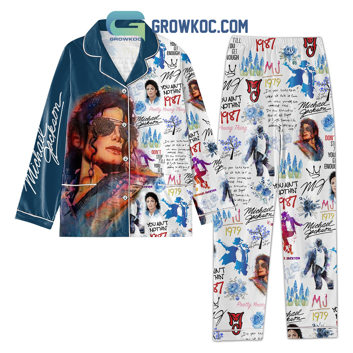 Michael Jackson Don't Stop till You Get Enough Pajamas Set