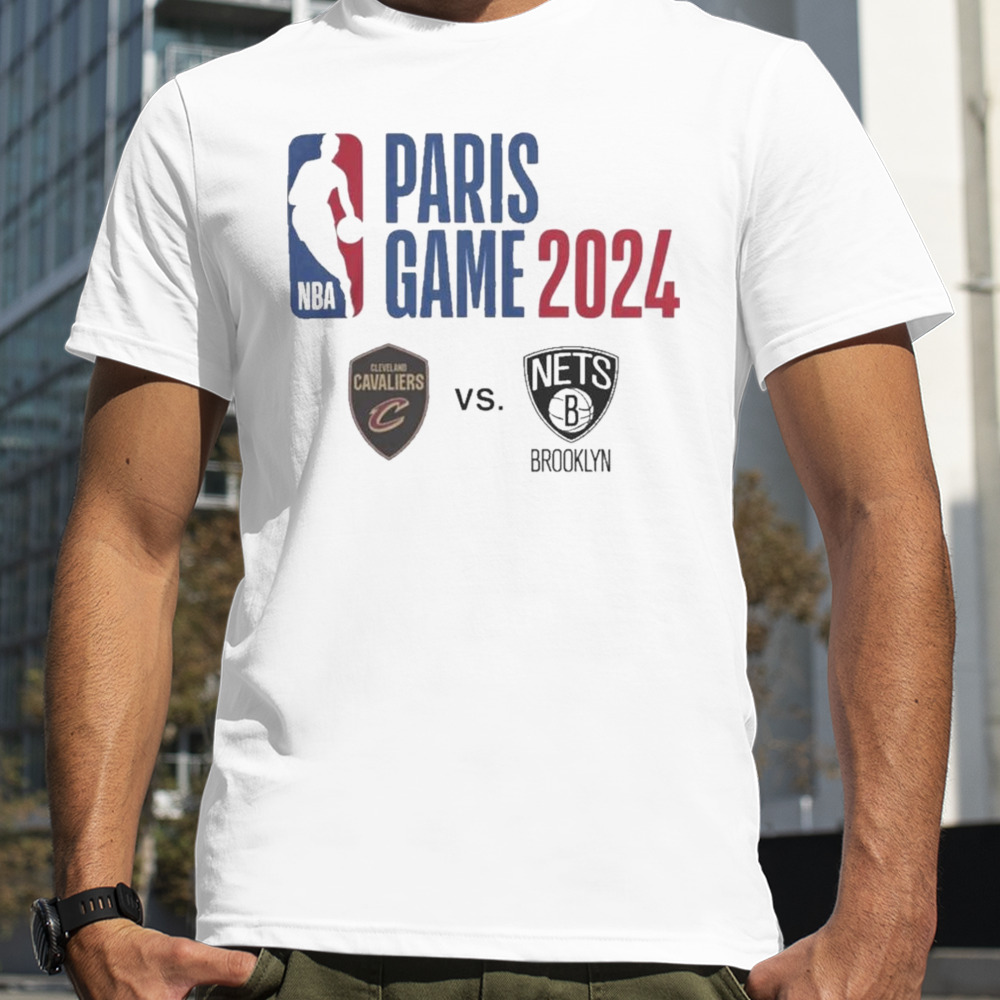 Nba Paris Game 2024 Cleveland Vs Cleveland Matchup Logo T-Shirts