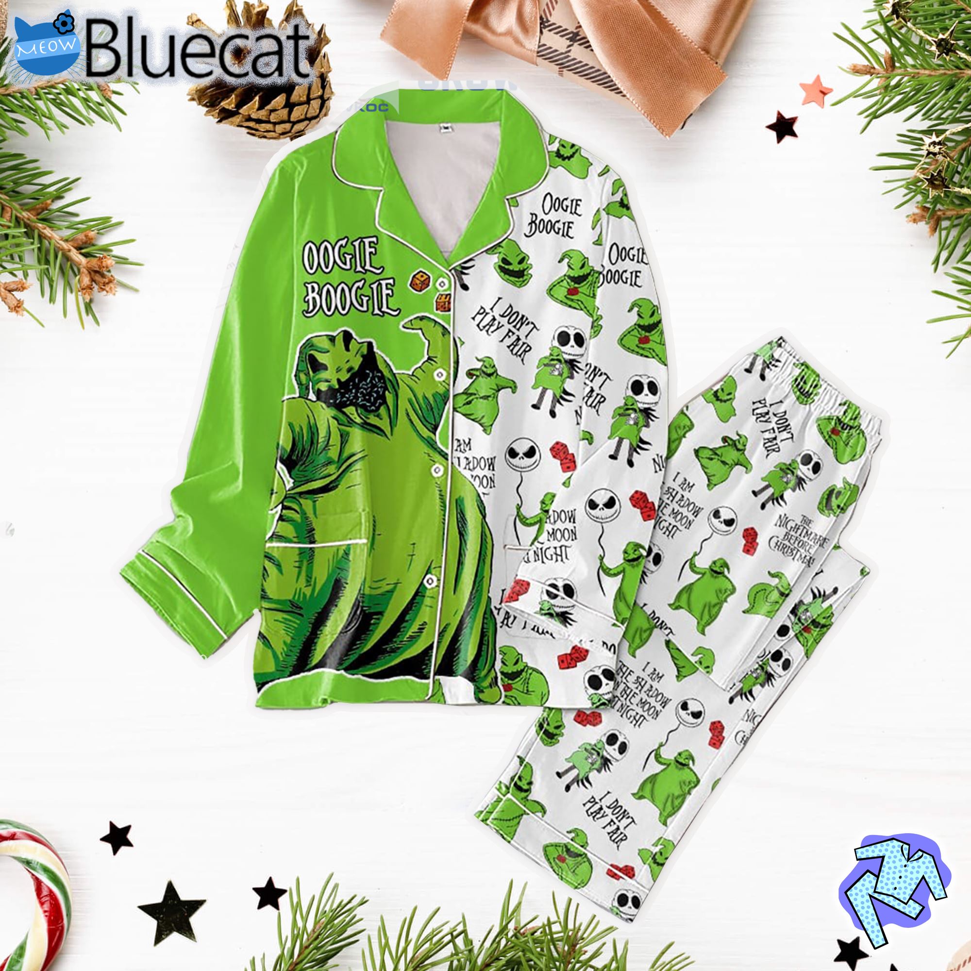 Oogie Boogie The Night Before Christmas Pajamas Set