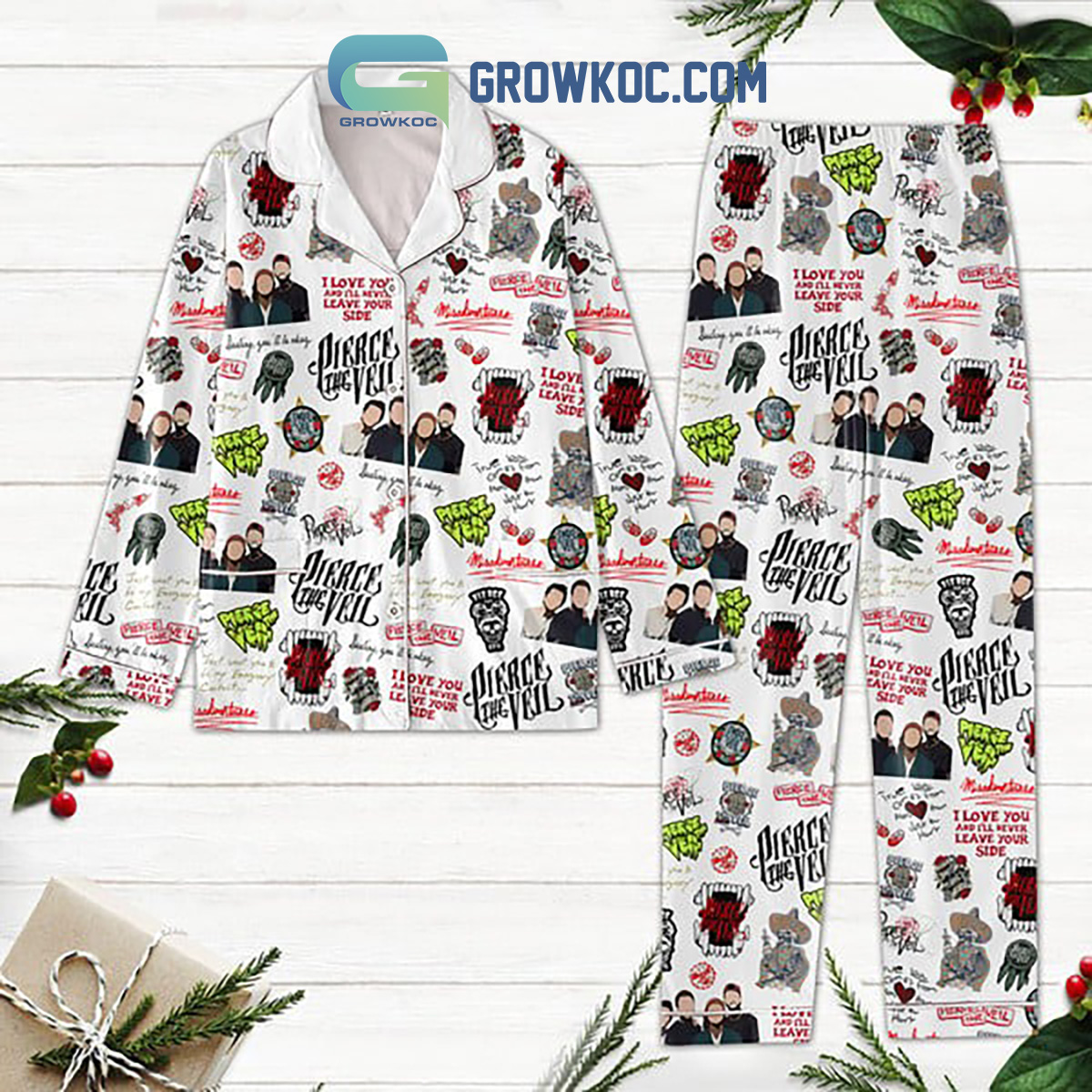 Pierce The Veil I Love You Polyester Pajamas Set