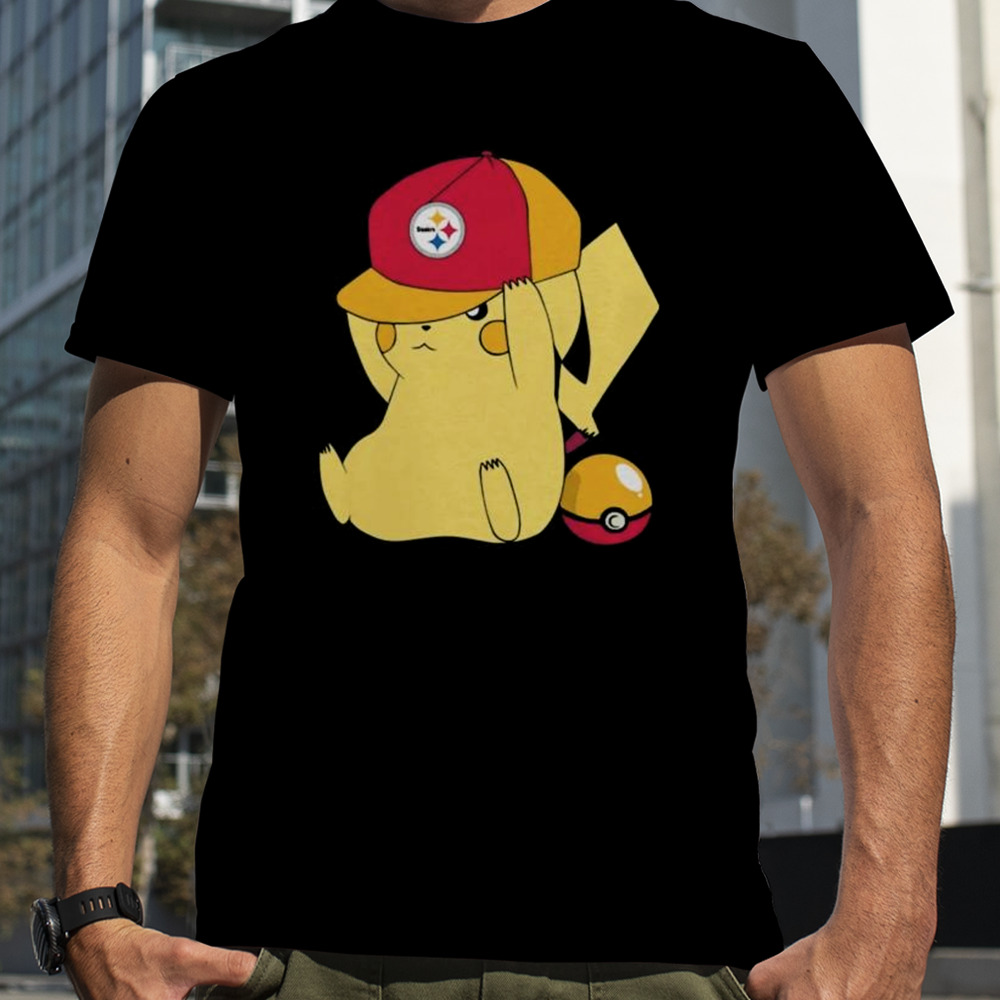 Pikachu Wear The Hat Pittsburgh Steelers Football Logo Shirt