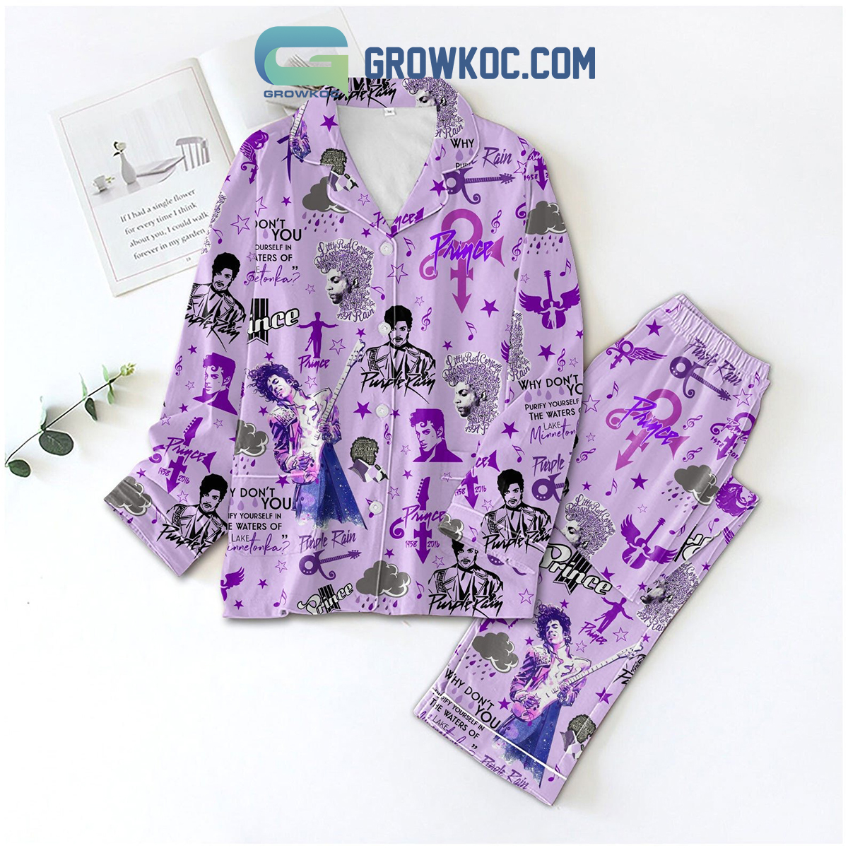 Prince Purple Rain 1958 2016 Memories Pajamas Set