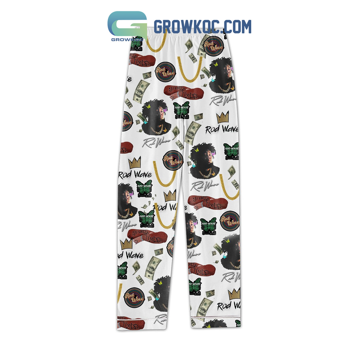 Rod Wave Hard Time For Money Pajamas Set