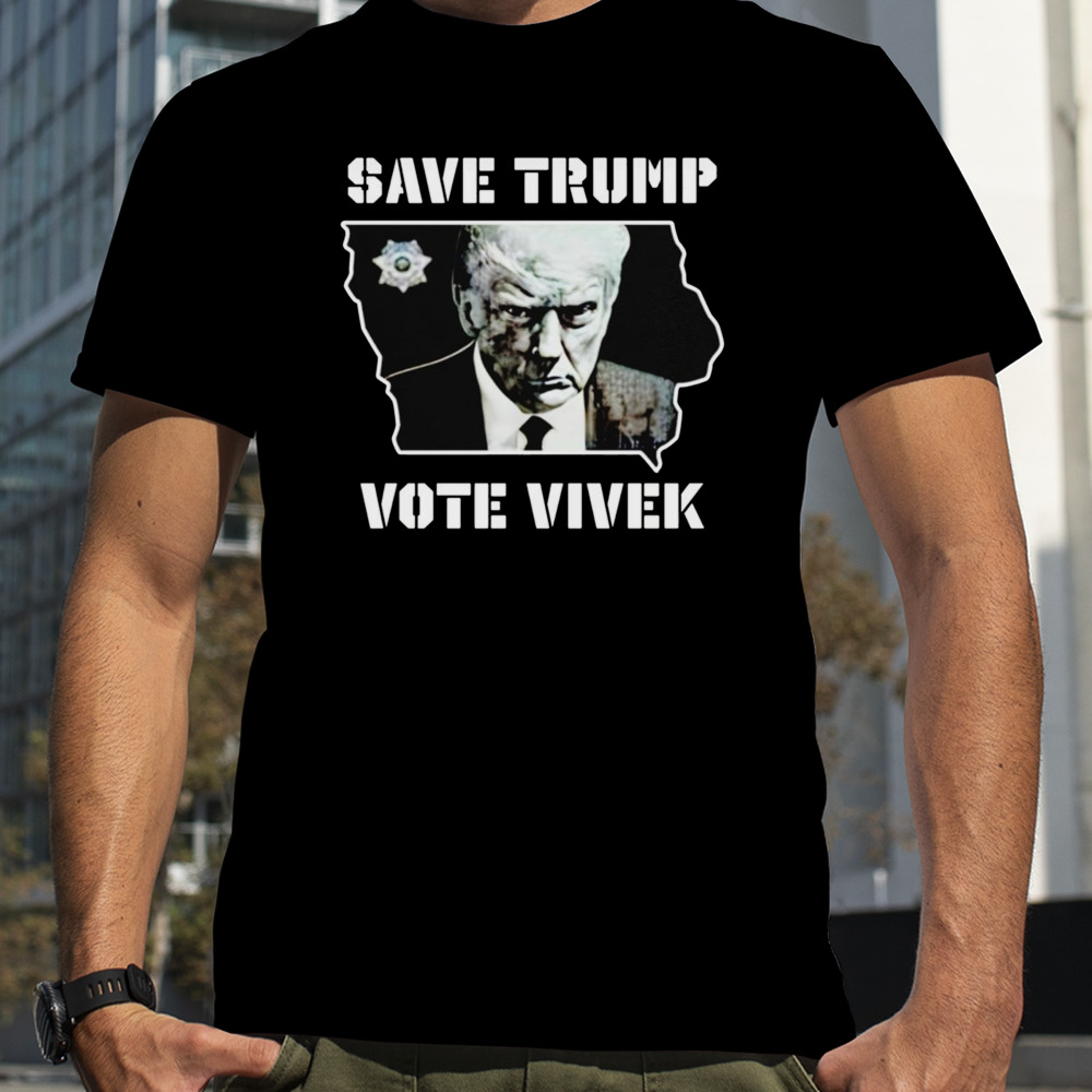 Save Trump Vote Vivek Iowa Map shirt