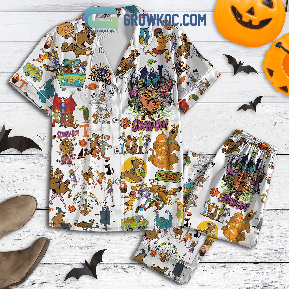 Scooby Doo Trick Or Treat The Mystery Machine Pajamas Set