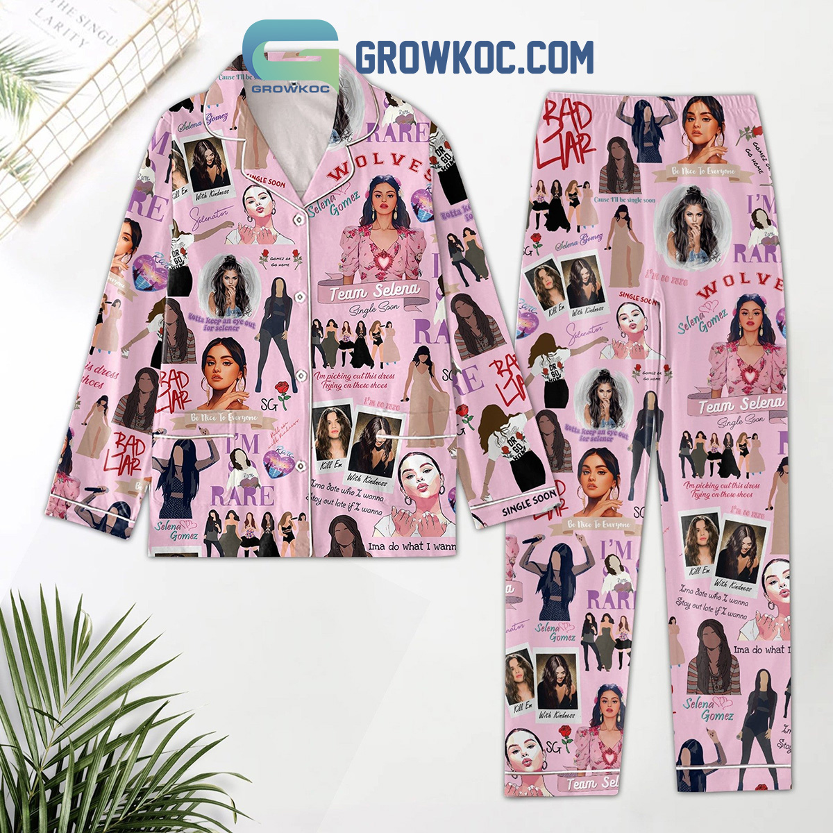 Selena Gomez I'm So Rare Team Selena Single Soon Pajamas Set