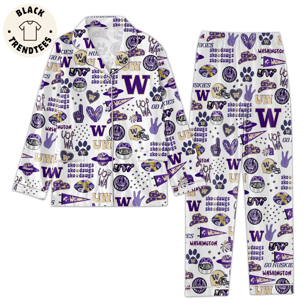 Skodawgs Washington Hat Design Pijamas Set