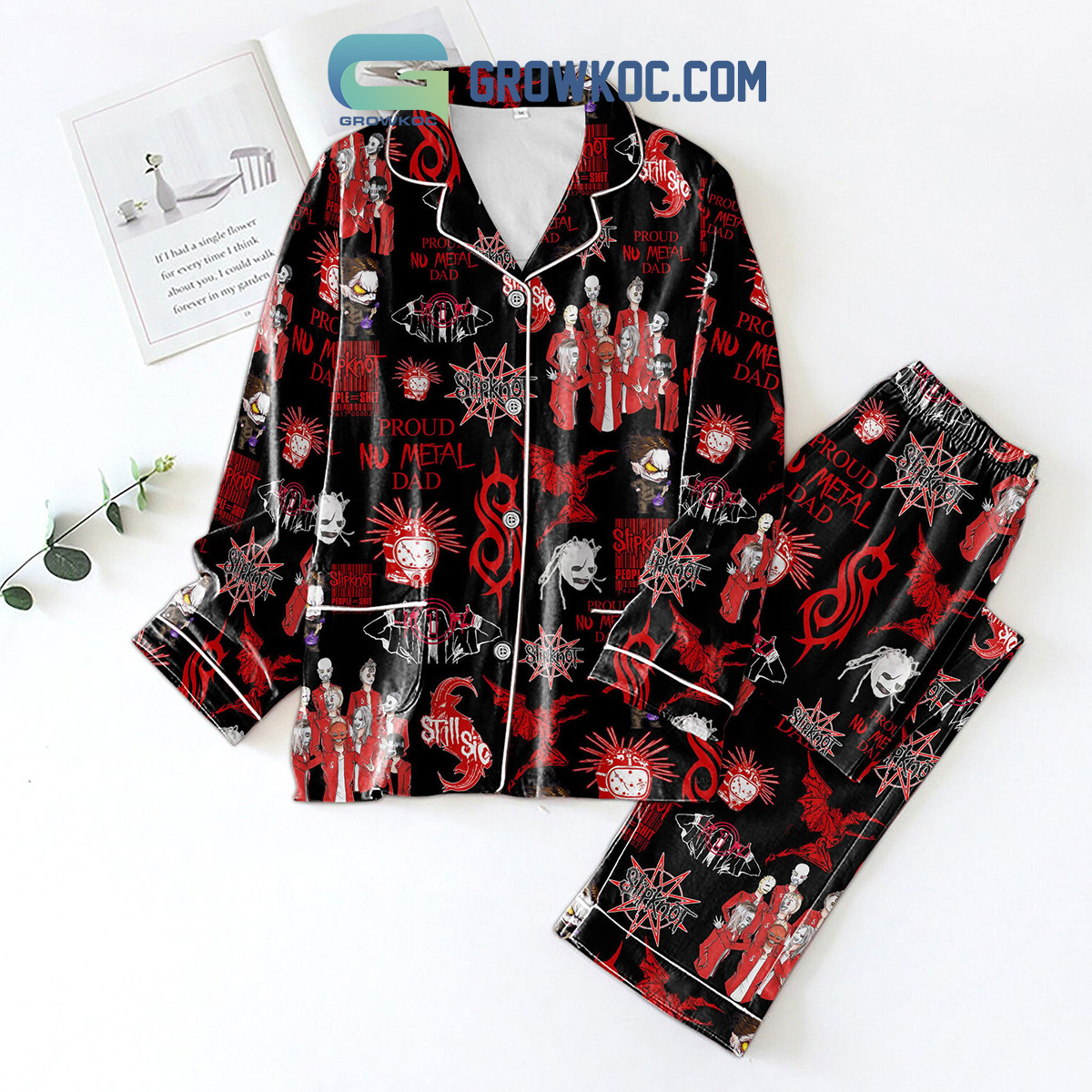 Slipknot Proud Nu Metal Dad Pajamas Set